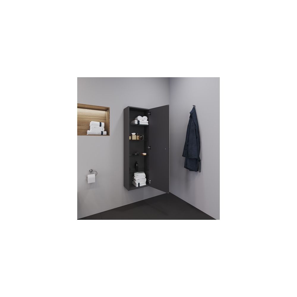 Duravit D-Neo Halbhochschrank Dekor 240x400x1320mm Rechts, Graphit Matt, 1 Tür L, ... DURAVIT-DE011804949 4063382163493 (Abb. 5)