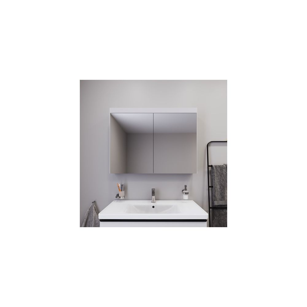 Duravit Better Spiegelschrank mit Licht Wandmontage 148x1010x760mm, Neutral, 2 Tü... DURAVIT-LM7832000002 4053424468099 (Abb. 2)