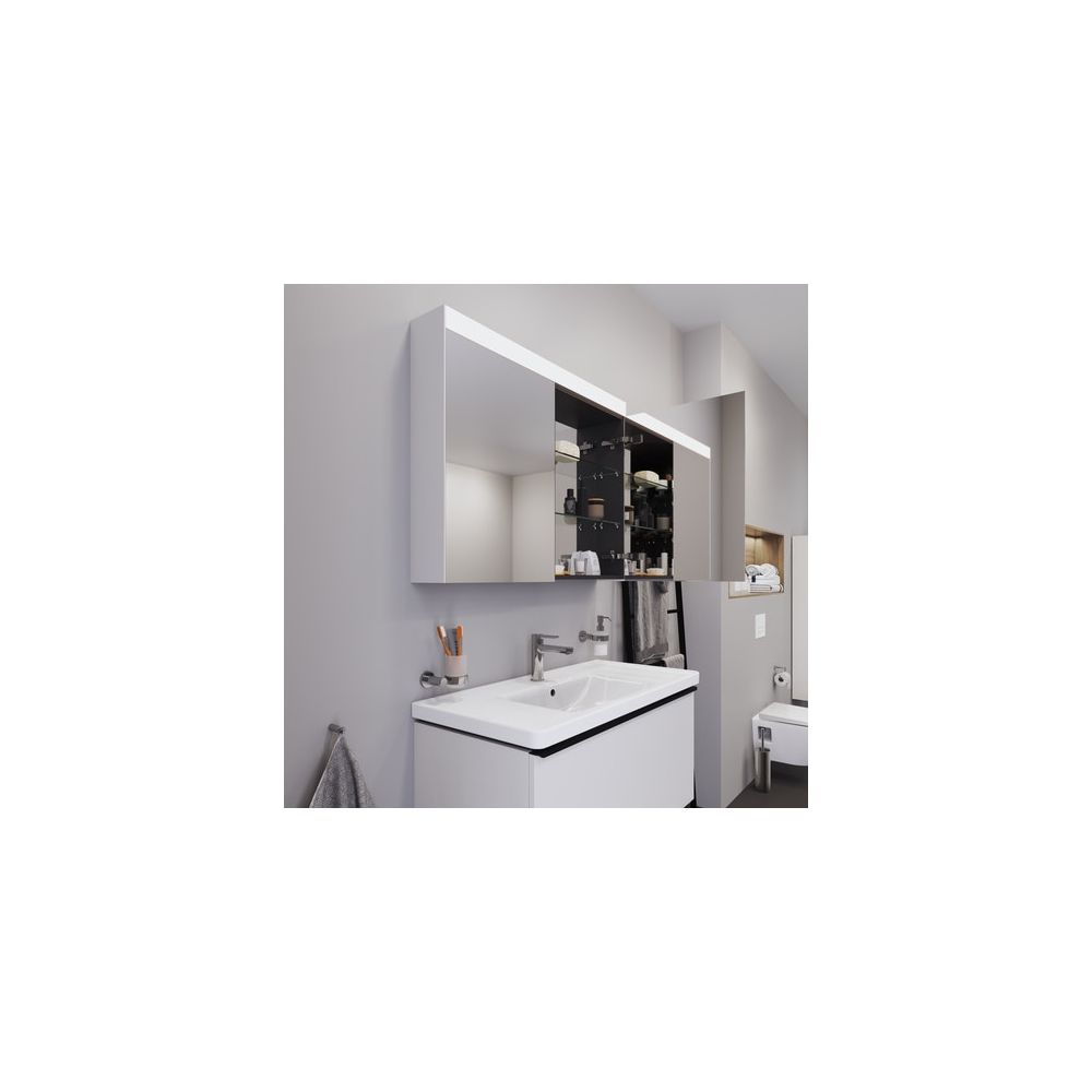 Duravit Better Spiegelschrank mit Licht Wandmontage 148x1010x760mm, Neutral, 2 Tü... DURAVIT-LM7832000002 4053424468099 (Abb. 3)