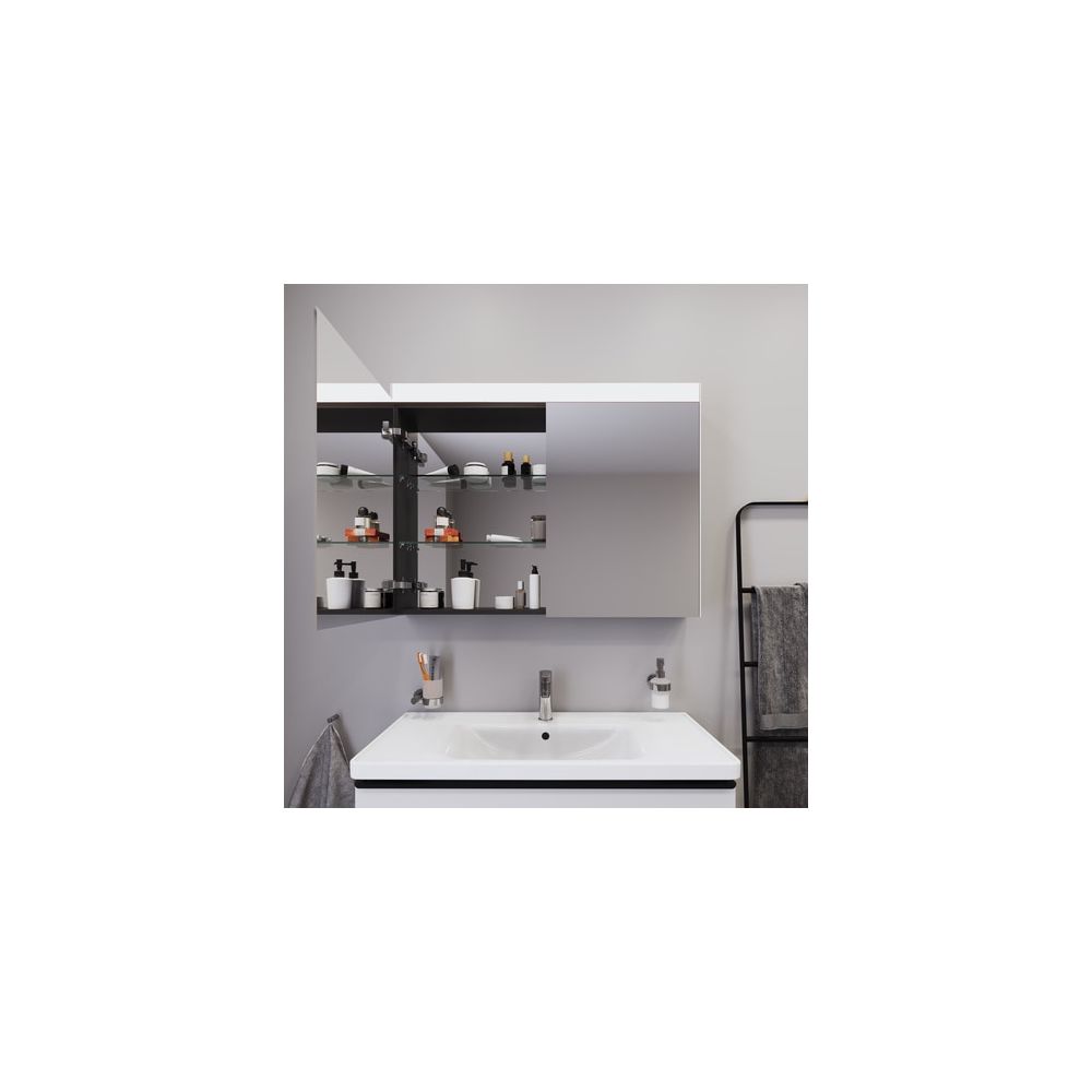 Duravit Better Spiegelschrank mit Licht Wandmontage 148x1010x760mm, Neutral, 2 Tü... DURAVIT-LM7832000002 4053424468099 (Abb. 4)