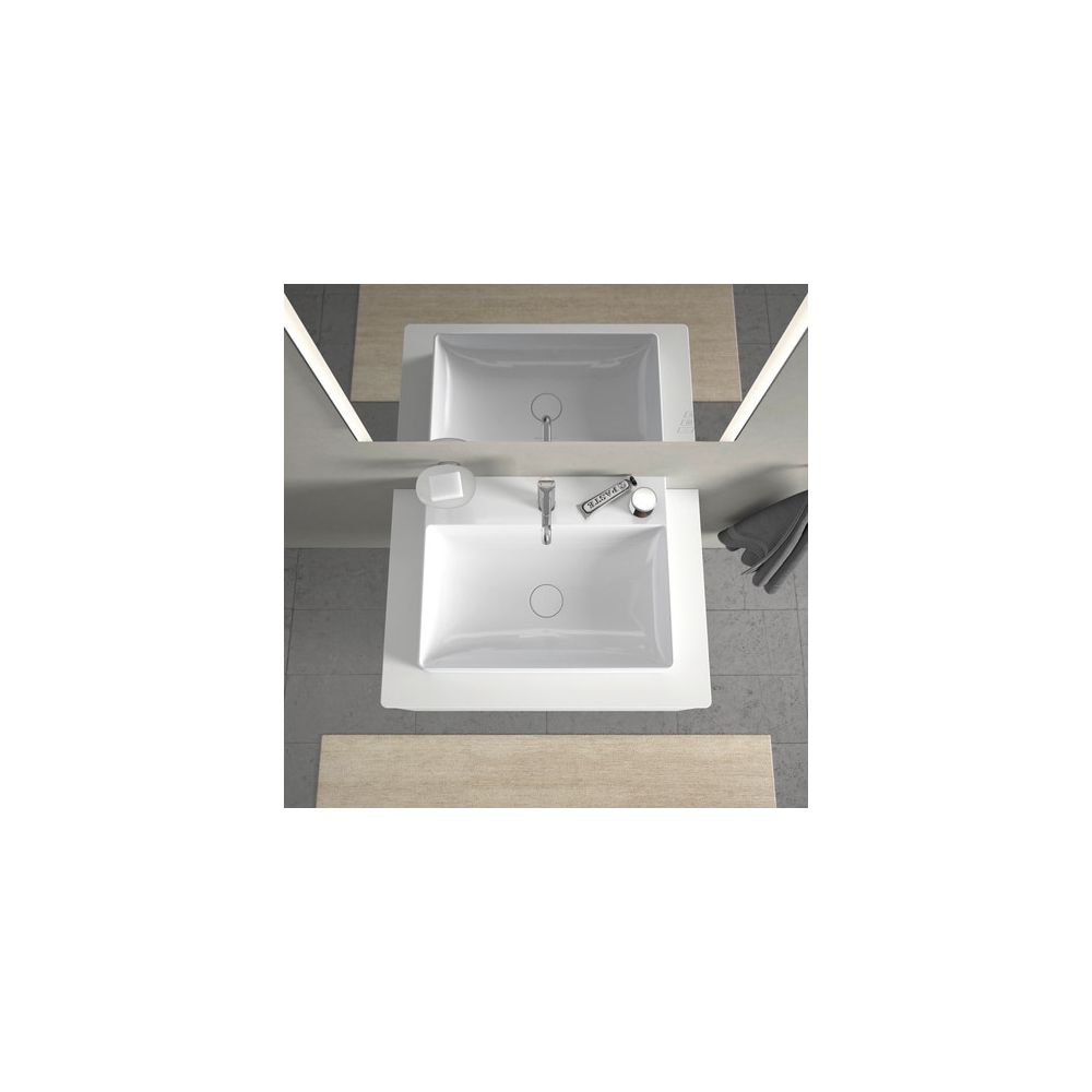 Duravit DuraSquare Waschtisch470x600x145mm wandh. Weiß Hochglanz, Rechteckig, DuraC... DURAVIT-2353600071 4053424151137 (Abb. 9)