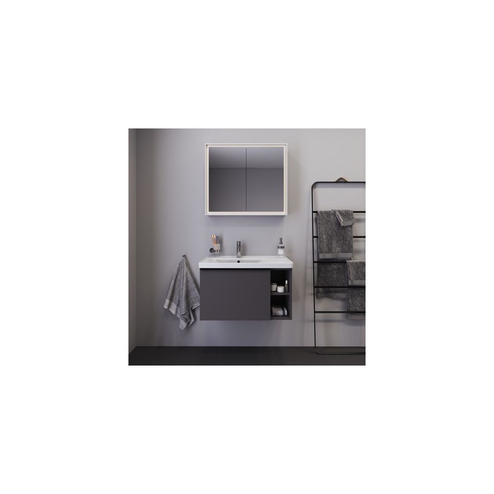 Duravit D-Neo Waschtisch 480x800x165mm, Weiß Hochglanz, Rechteckig, 1 Waschplatz L,... DURAVIT-2369800000 4063382016768 (Abb. 3)