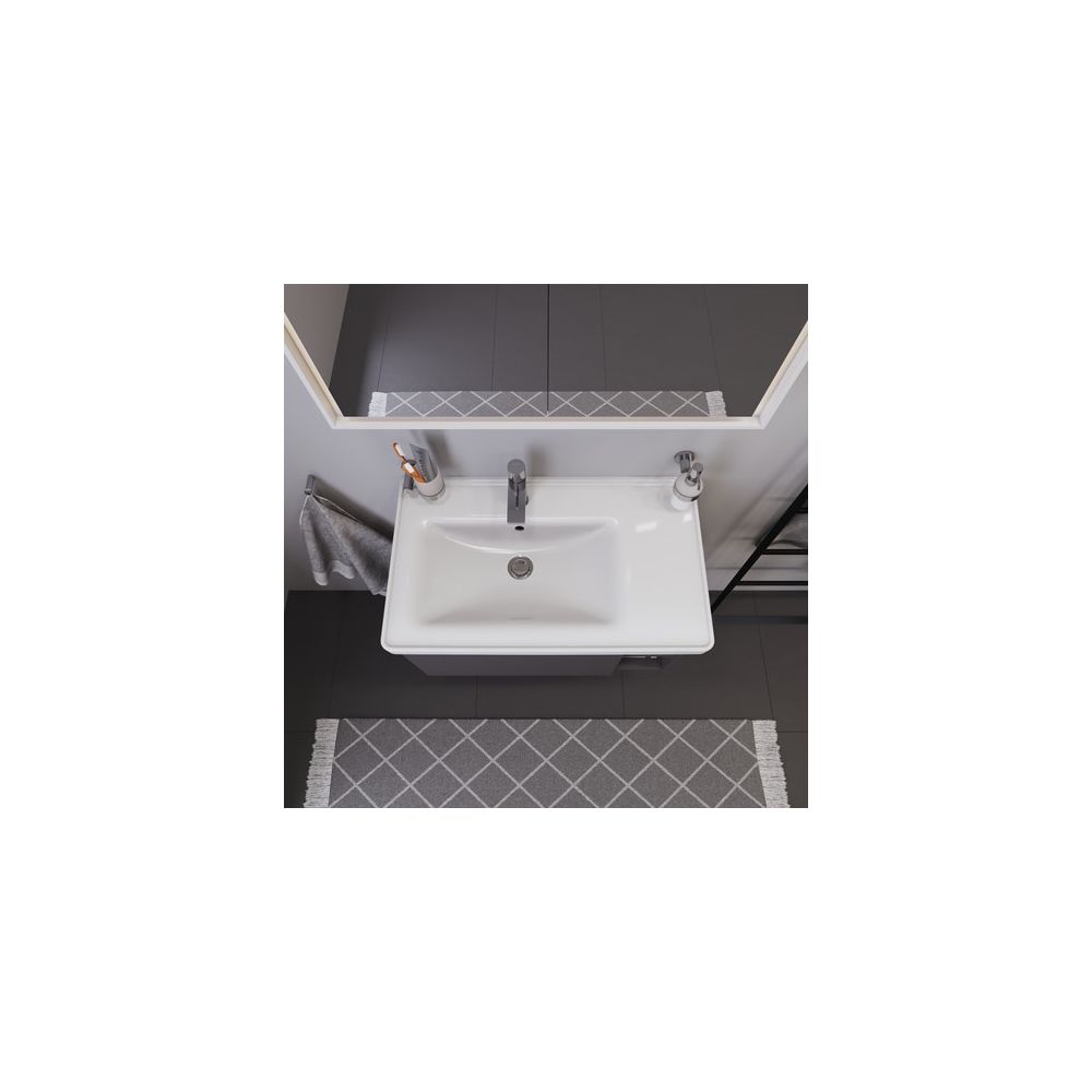 Duravit D-Neo Waschtisch 480x800x165mm, Weiß Hochglanz, Rechteckig, 1 Waschplatz L,... DURAVIT-2369800000 4063382016768 (Abb. 5)
