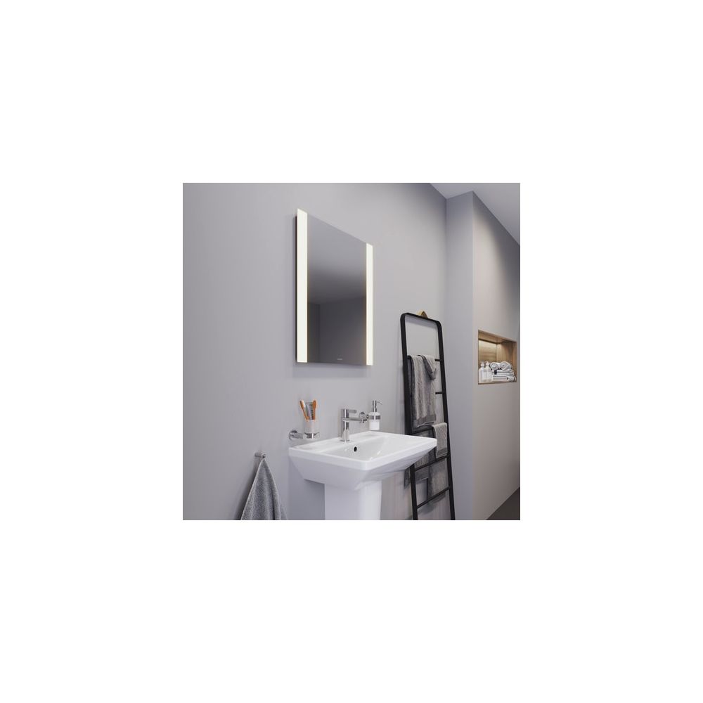 Duravit Licht und Spiegel Wandmontage 34x600x700mm, Mattweiß, Good, LED seitli... DURAVIT-LM7865000000000 4063382552129 (Abb. 1)