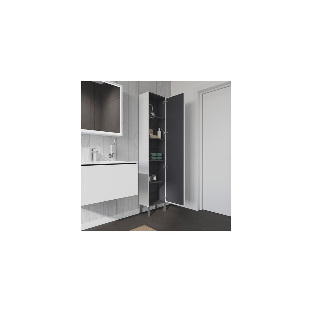 Duravit L-Cube Hochschrank Echtholzfurnier 243x400x1760mm, Mattweiß, 1 Tür R, Grif... DURAVIT-LC1170R1818 4053424305707 (Abb. 3)
