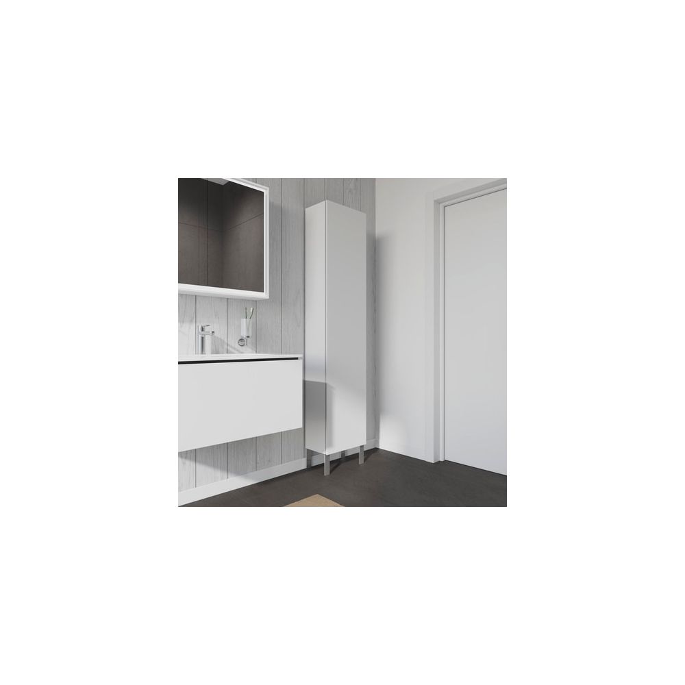 Duravit L-Cube Hochschrank Echtholzfurnier 243x400x1760mm, Mattweiß, 1 Tür R, Grif... DURAVIT-LC1170R1818 4053424305707 (Abb. 4)