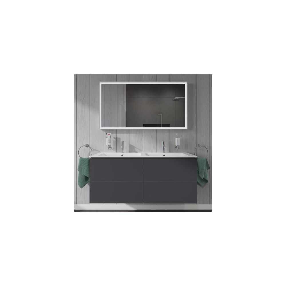 Duravit ME by Starck Doppelwaschtisch 490x1300x180mm wh, Weiß Hochglanz, Rechtecki... DURAVIT-2336130000 4053424121062 (Abb. 13)