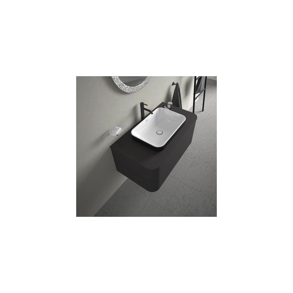 Duravit Happy D.2 Plus Aufsatzbecken 600mm, Weiß Hochglanz/Anthrazit Matt, WonderG... DURAVIT-23596061001 4053424896823 (Abb. 2)