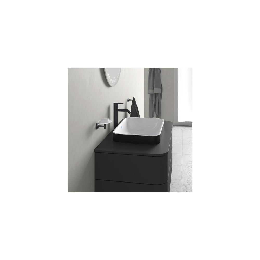 Duravit Happy D.2 Plus Aufsatzbecken 600mm, Weiß Hochglanz/Anthrazit Matt, WonderG... DURAVIT-23596061001 4053424896823 (Abb. 3)