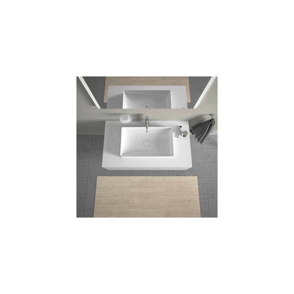 Duravit DuraSquare Aufsatzbecken 600mm, Weiß Hochglanz, DuraCeram, Rechteckig, ohne... DURAVIT-2355600000 4053424324333 (Abb. 1)
