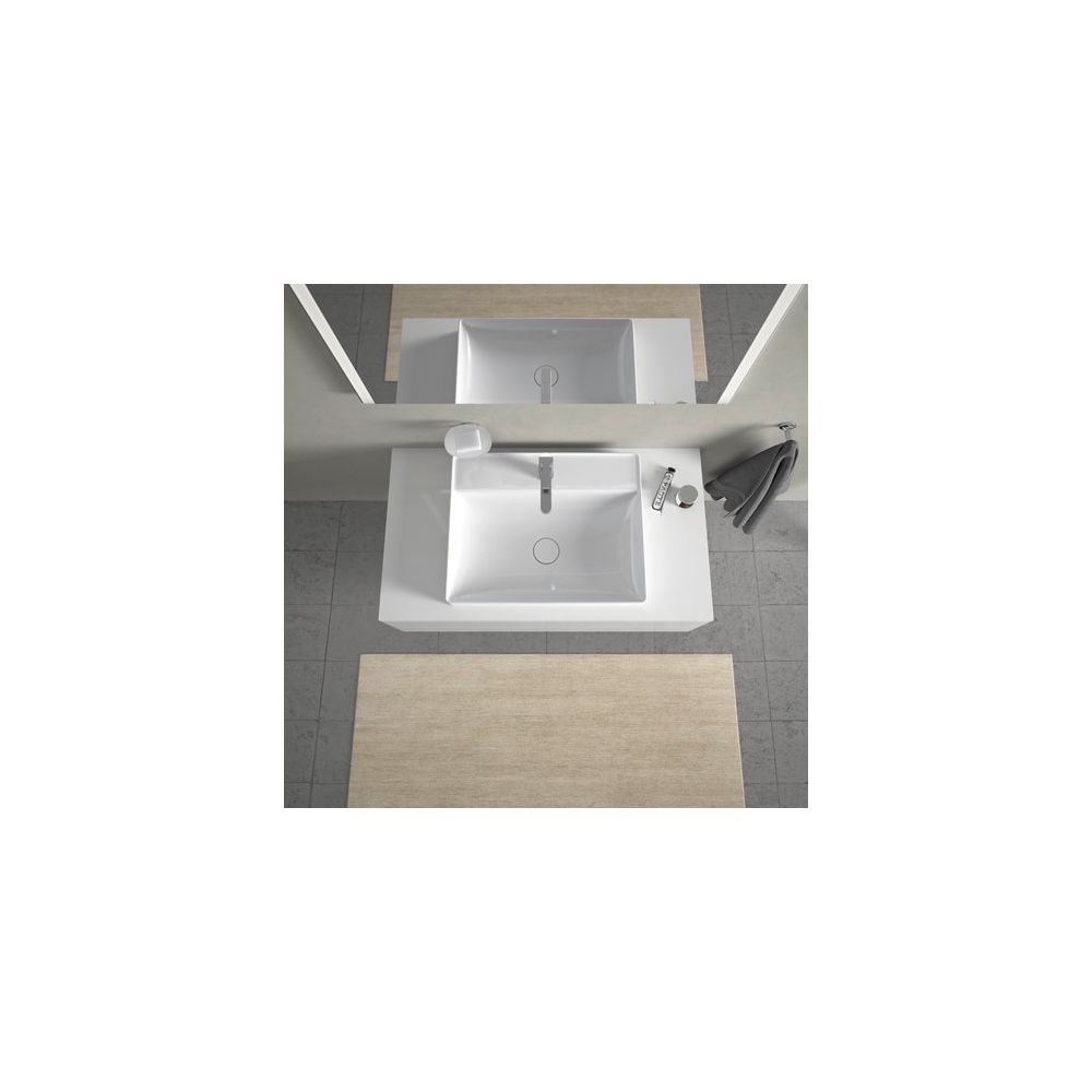 Duravit DuraSquare Aufsatzbecken 600mm, Weiß Hochglanz, DuraCeram, Rechteckig, mit ... DURAVIT-2354600041 4053424151212 (Abb. 2)