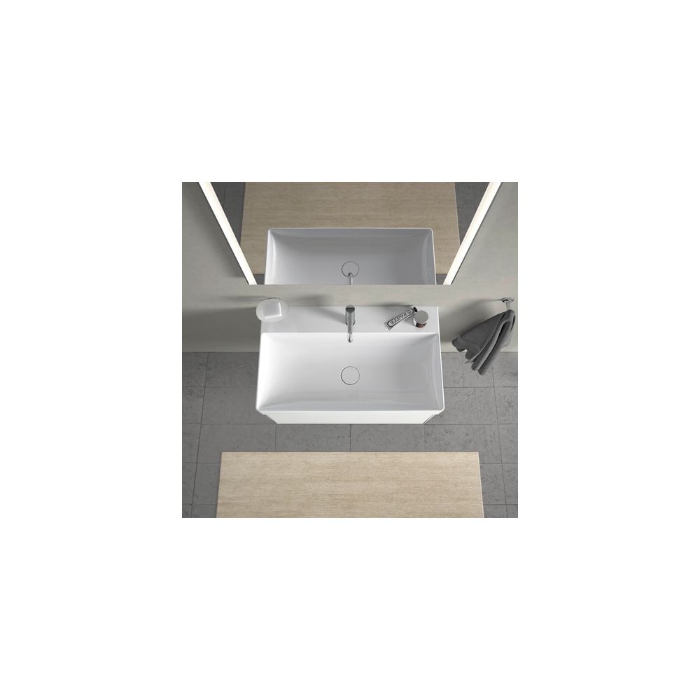 Duravit DuraSquare Waschtisch 470x800x145mm, DuraCeram, Weiß Hochglanz, Rechteckig,... DURAVIT-2353800041 4053424476445 (Abb. 6)
