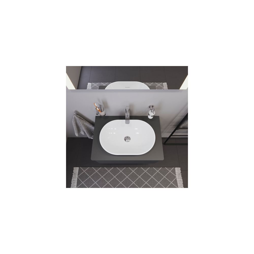 Duravit D-Neo Aufsatzbecken 600mm, Weiß Hochglanz, HalbOval, ohne Überlauf und HLB... DURAVIT-2372600070 4063382136022 (Abb. 9)