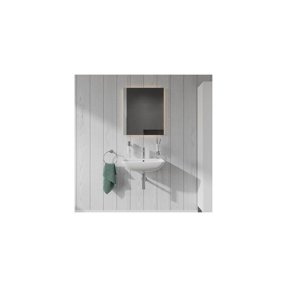 Duravit ME by Starck Waschtisch 440x550x180mm wandhäng., Weiß Hochglanz, Rechteckig... DURAVIT-2335550000 4053424021355 (Abb. 2)