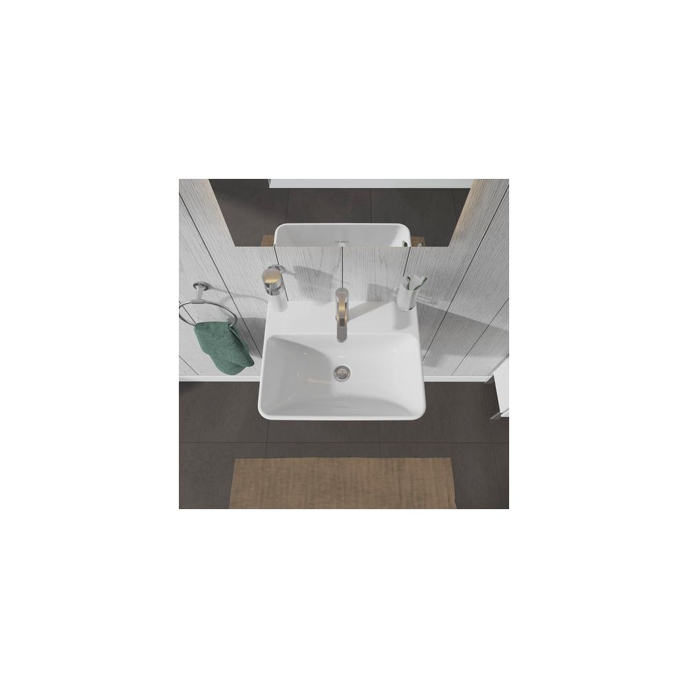 Duravit ME by Starck Waschtisch 440x550x180mm wandhäng., Weiß Hochglanz, Rechteckig... DURAVIT-2335550000 4053424021355 (Abb. 3)