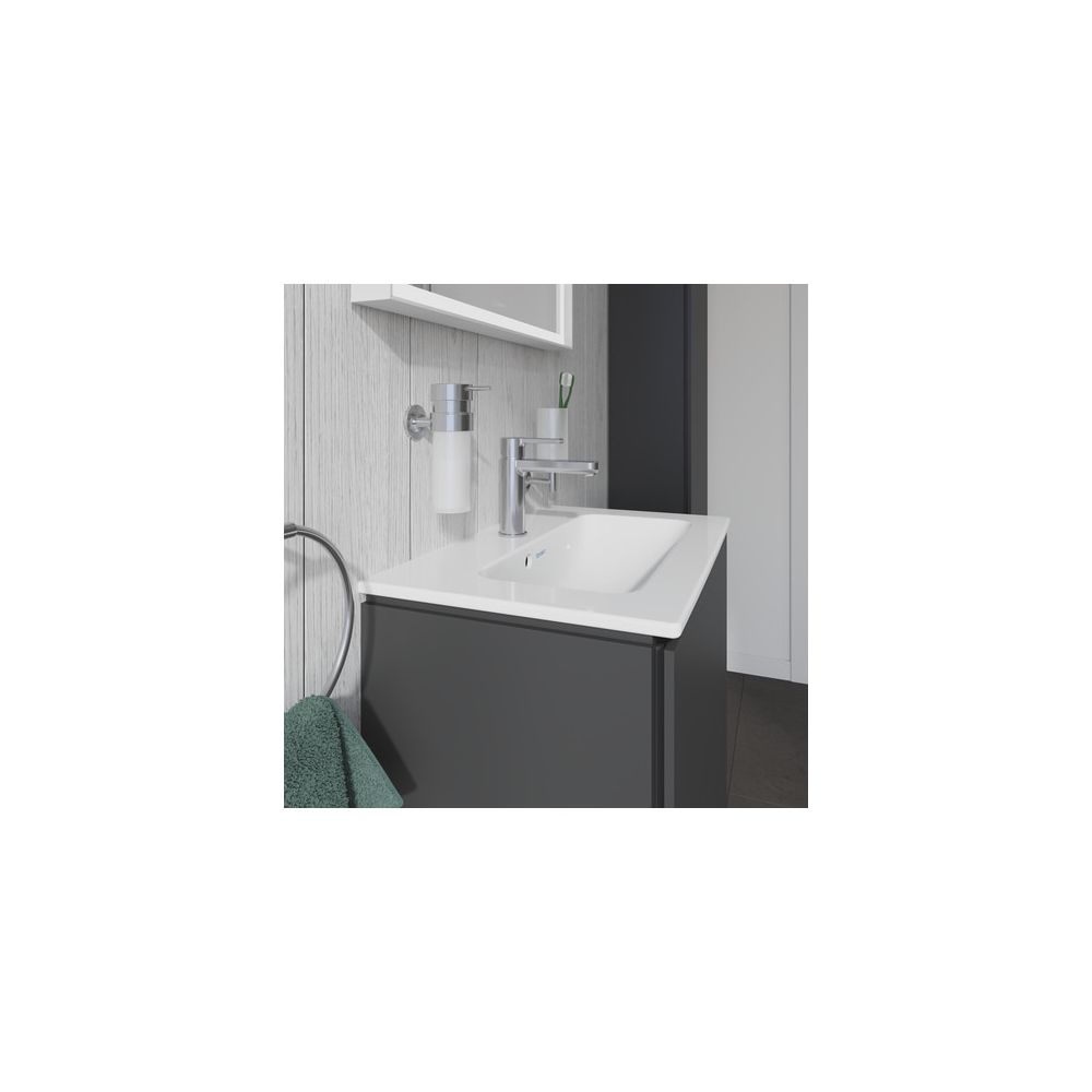 Duravit ME by Starck Waschtisch 400x630x180mm, Compact, Weiß Hochglanz, Rechteckig,... DURAVIT-2342630000 4053424383774 (Abb. 2)