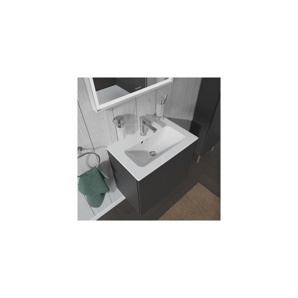 Duravit ME by Starck Waschtisch 400x630x180mm, Compact, Weiß Hochglanz, Rechteckig,... DURAVIT-2342630000 4053424383774 (Abb. 4)