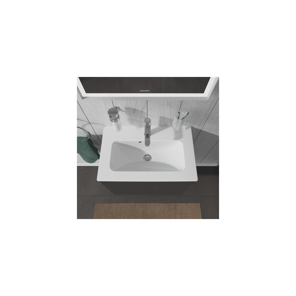 Duravit ME by Starck Waschtisch 400x630x180mm, Compact, Weiß Hochglanz, Rechteckig,... DURAVIT-2342630000 4053424383774 (Abb. 5)