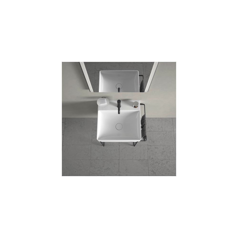 Duravit DuraSquare Waschtisch 470x500x145mm, DuraCeram, Weiß Hochglanz, Rechteckig,... DURAVIT-2353500041 4053424611853 (Abb. 6)
