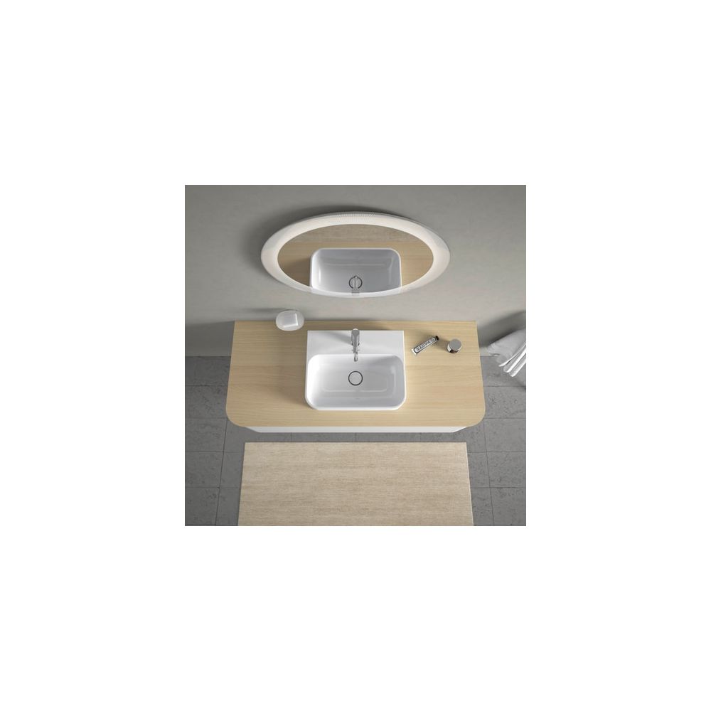 Duravit Happy D.2 Plus Aufsatzbecken 500mm, Weiß Hochglanz, WonderGliss, rechtecki... DURAVIT-23605000001 4053424896830 (Abb. 4)