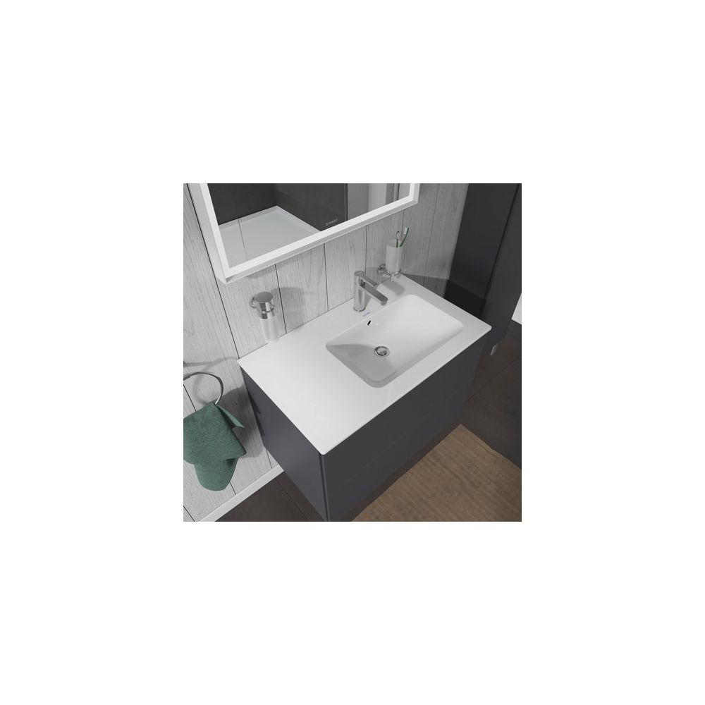 Duravit ME by Starck Waschtisch 490x830x180mm, Weiß Hochglanz, Rechteckig, 1 Waschp... DURAVIT-2346830000 4053424505084 (Abb. 7)