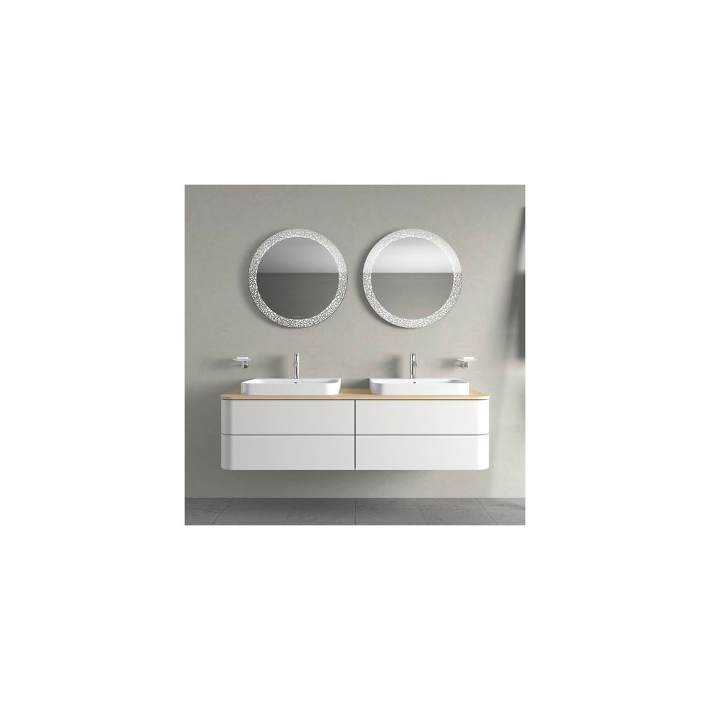 Duravit Happy D.2 Plus Aufsatzbecken 600mm, Weiß Hochglanz, WonderGliss, rechtecki... DURAVIT-23606000001 4053424896939 (Abb. 5)