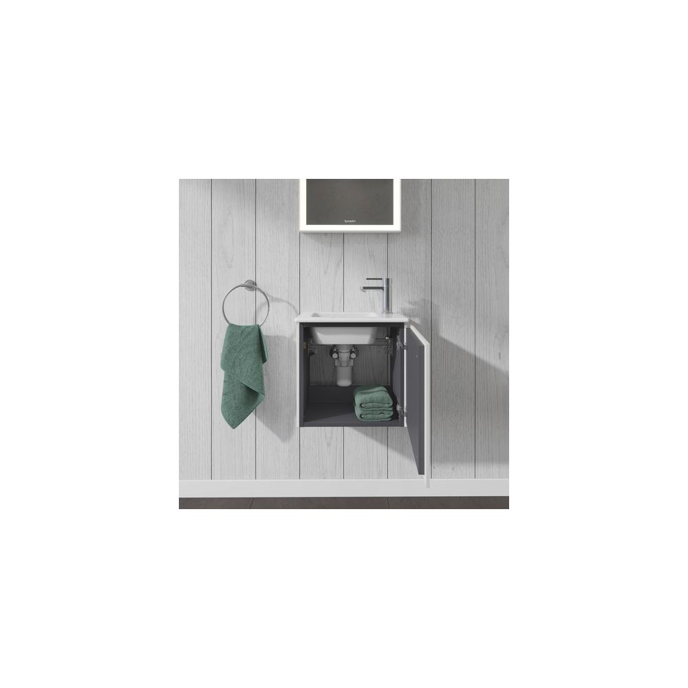 Duravit L-Cube Waschtischunterbau wandh. 294x420x400mm, R, Mattweiß, Grifflos, 1 T... DURAVIT-LC6272R1818 4053424109107 (Abb. 2)
