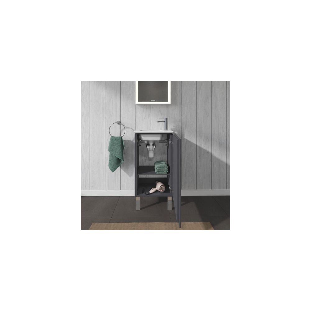 Duravit L-Cube Waschtischunterbau bodenstehend 294x420x704mm, R Graphit Matt/ Grif... DURAVIT-LC6273R4949 4053424130279 (Abb. 4)