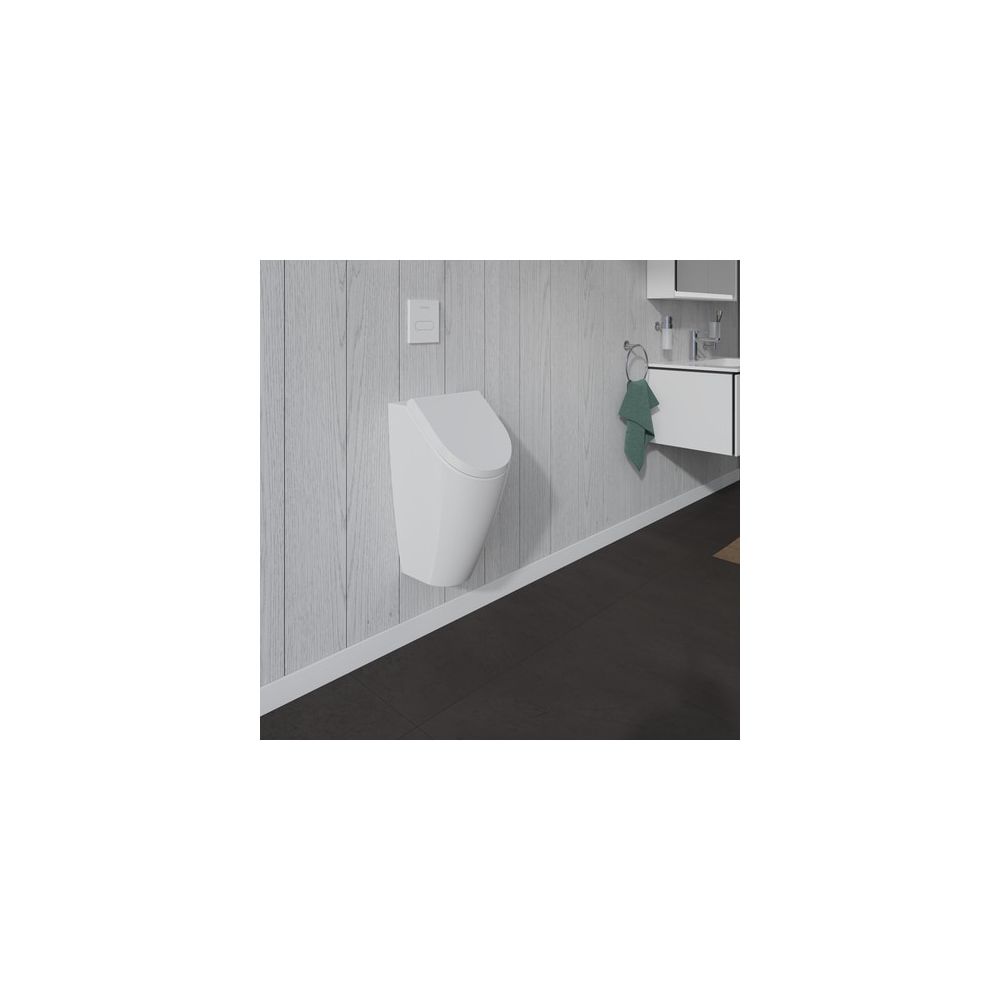 Duravit Urinal Deckel ME by Starck Weiß, 334x307x35mm, mit Absenkautomatik, Chrom S... DURAVIT-0024090000 4053424509259 (Abb. 5)
