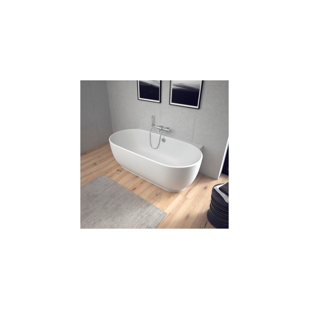 Duravit Luv Badewanne 610x950x1800mm, 252l, Mattweiß, Oval, Vorwand, 2 Rückens... DURAVIT-700433000000000 4053424180175 (Abb. 2)