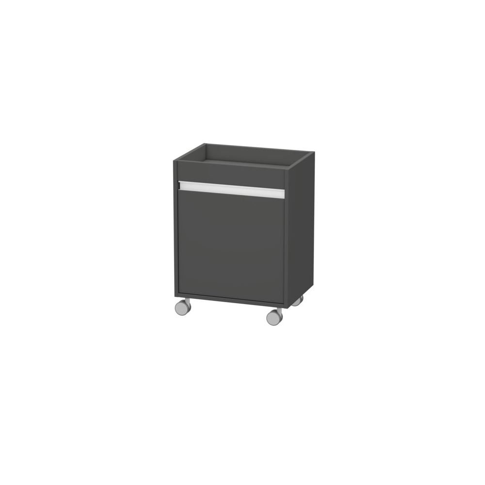 Duravit Ketho Rollcontainer Dekor, 360x500x670mm, Graphit Matt, Dekor, 1 Tür Links... DURAVIT-KT2530L4949 4021534724473 (Abb. 1)