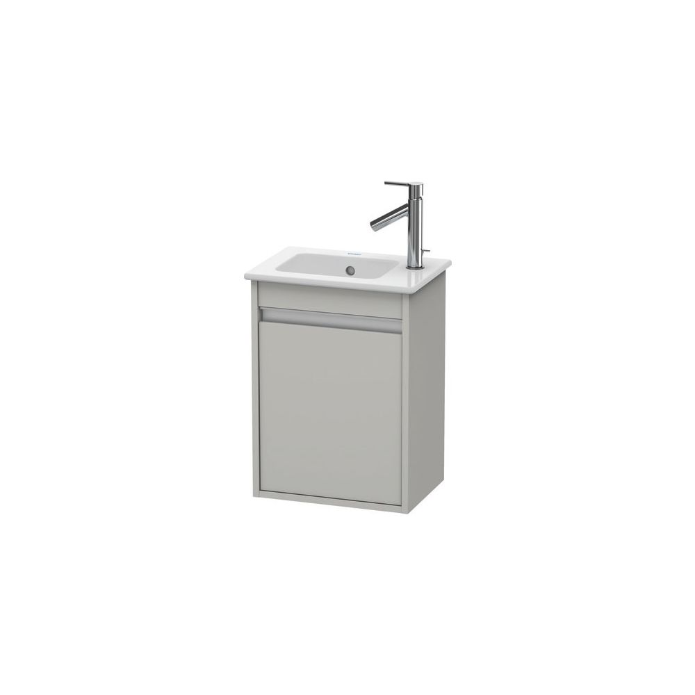 Duravit Ketho Waschtischunterbau wandh. 285x400x550mm L, Betongrau Matt, Griffleis... DURAVIT-KT6417L0707 4053424638218 (Abb. 1)