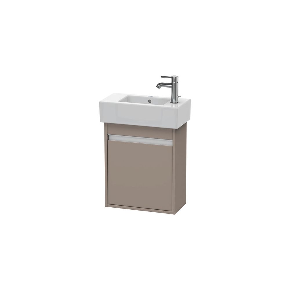 Duravit Ketho Waschtischunterbau wandh. 225x450x550mm L, Basalt Matt, Griffleiste ... DURAVIT-KT6629L4343 4021534735684 (Abb. 1)