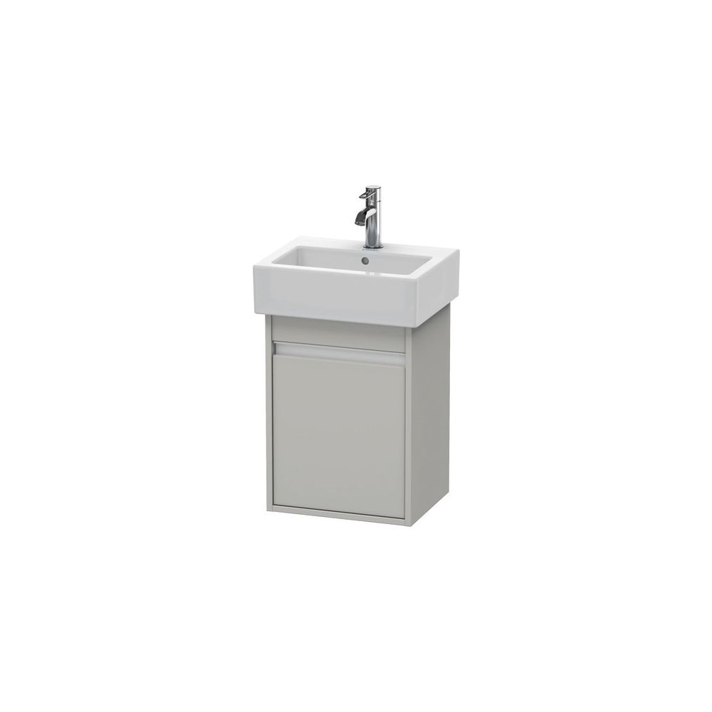 Duravit Ketho Waschtischunterbau wandh. 320x400x550mm L, Betongrau Matt, Griffleis... DURAVIT-KT6630L0707 4053424638973 (Abb. 1)