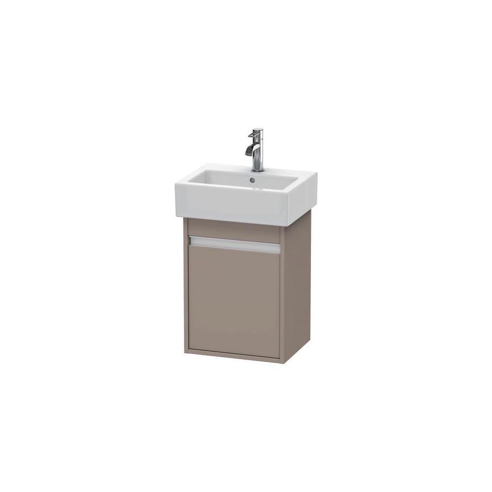 Duravit Ketho Waschtischunterbau wandh. 320x400x550mm L, Basalt Matt, Griffleiste ... DURAVIT-KT6630L4343 4021534735769 (Abb. 1)
