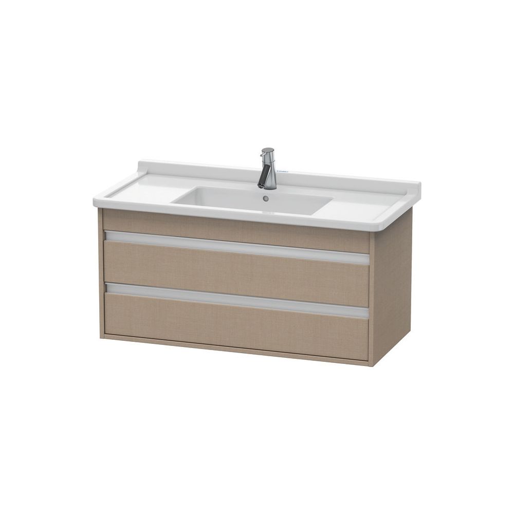 Duravit Ketho Waschtischunterbau wandh. 455x1000x480mm Leinen Matt, Griffleiste, 2... DURAVIT-KT664507575 4053424639482 (Abb. 2)