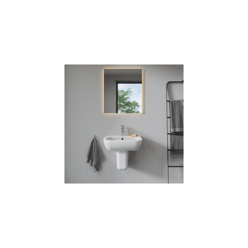 Duravit D-Code Halbsäule aus Keramik 268x245x305mm, Weiß Hochglanz, wandhäng., für ... DURAVIT-0857180000 4021534344152 (Abb. 2)