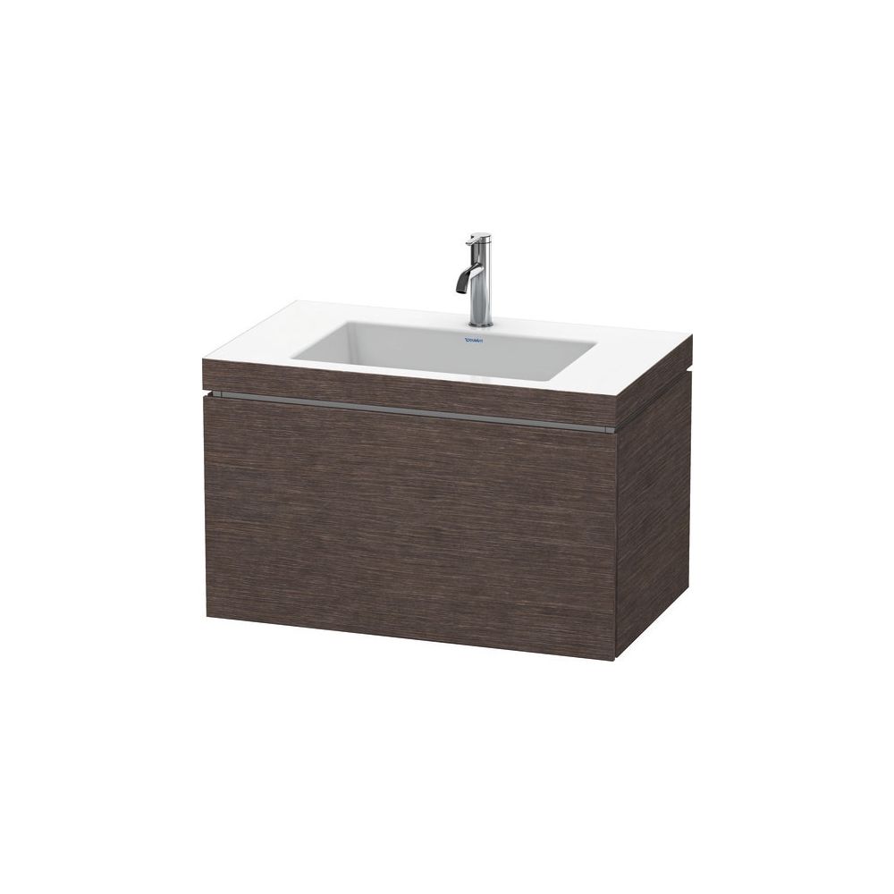 Duravit L-Cube Waschtisch-Set C-bonded wh Echtholzfurnier 480x800x500mm Eiche dunk... DURAVIT-LC6917O7272 4053424408194 (Abb. 1)