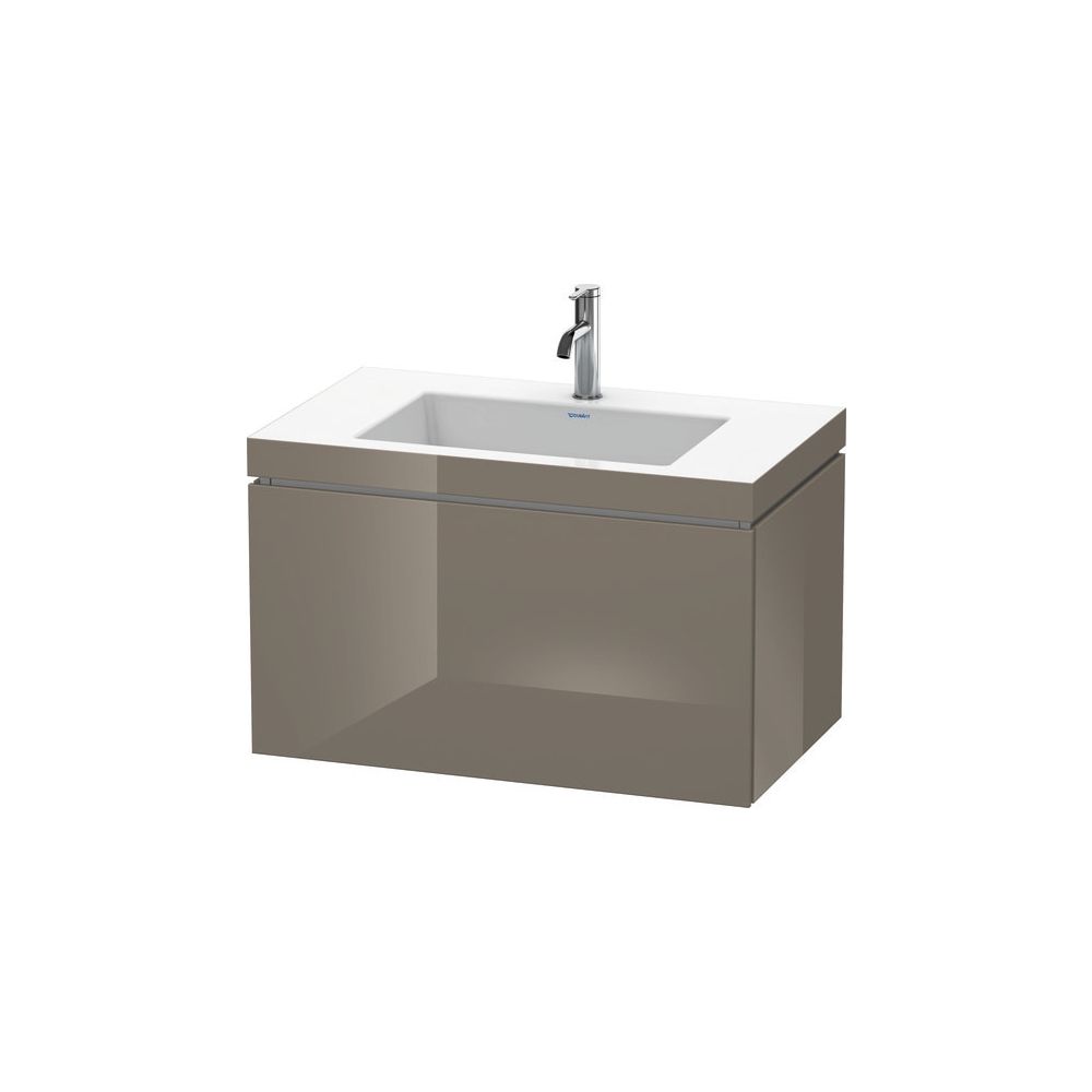 Duravit L-Cube Waschtisch-Set C-bonded wh Echtholzfurnier 480x800x500mm Flanell Gr... DURAVIT-LC6917O8989 4053424408323 (Abb. 2)