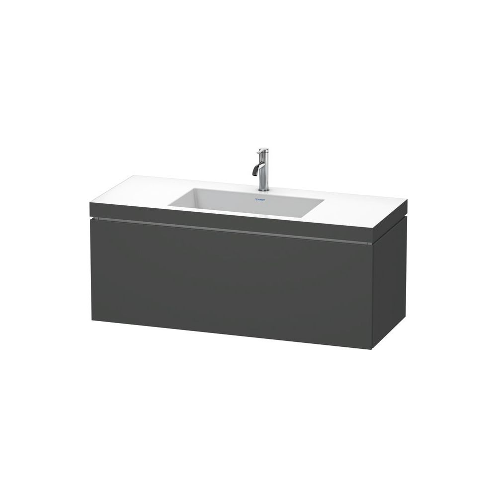 Duravit L-Cube Waschtisch-Set C-bonded wh Dekor, 480x1200x500mm, Weiß SM, 1 Auszug... DURAVIT-LC6919O8484 4067116013726 (Abb. 2)