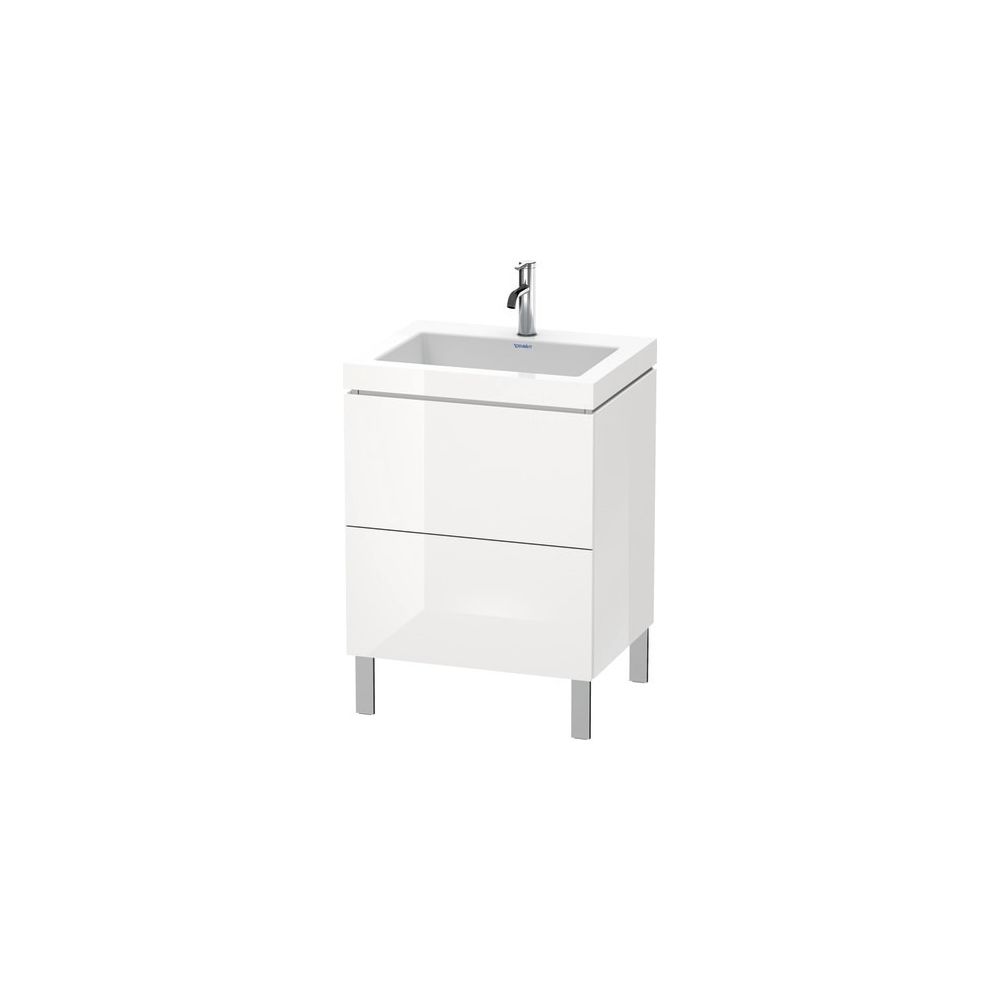 Duravit L-Cube Waschtisch-Set C-bonded bds Dekor, 480x600x698mm Weiß HG, Grifflos,... DURAVIT-LC6936O2222 4053424500881 (Abb. 2)