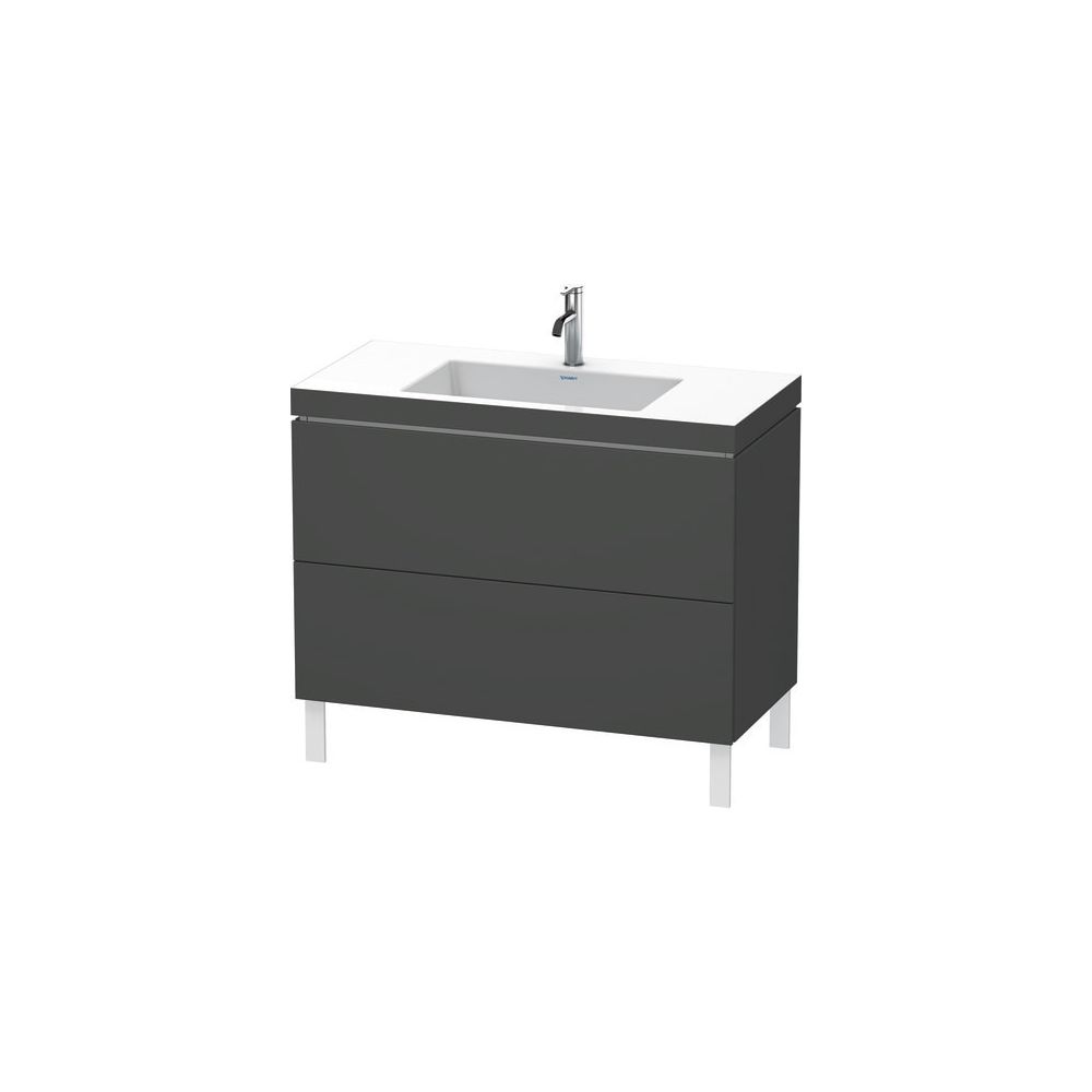 Duravit L-Cube Waschtisch-Set C-bonded bodenst. Dekor, 480x1000x698mm, Taupe SM, 2... DURAVIT-LC6938O8383 4067116009644 (Abb. 2)