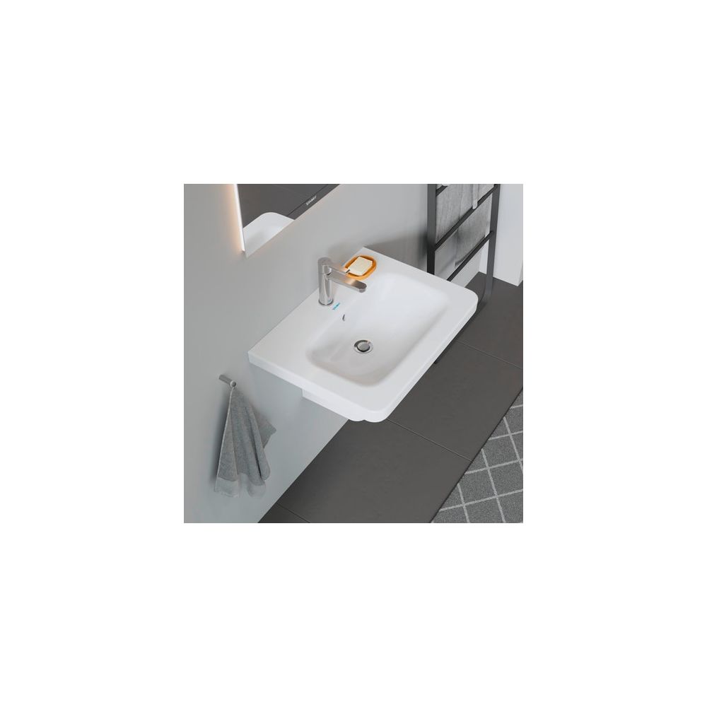Duravit DuraStyle Waschtisch 480x650x165mm, Weiß Hochglanz, Rechteckig, 1 Waschplat... DURAVIT-2320650000 4021534854316 (Abb. 1)