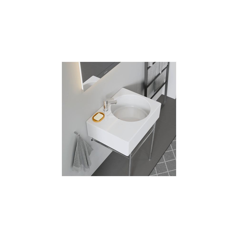 Duravit Design Classics Waschtisch 460x615x225mm wandhäng., R, Weiß Hochglanz, Rech... DURAVIT-0685600000 4021534096907 (Abb. 4)
