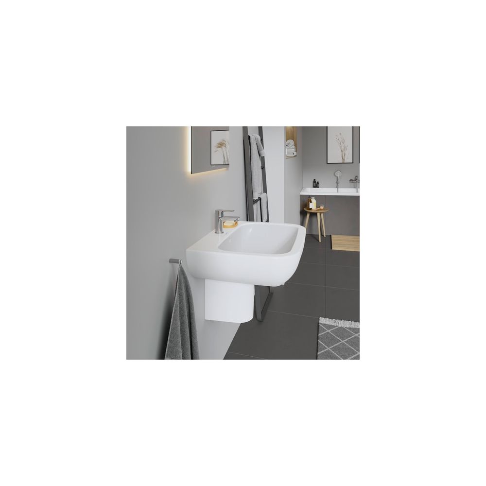 Duravit D-Code Waschtisch 500x650x180mm wandhäng., Weiß Hochglanz, Halbrund, 1 WP m... DURAVIT-2310650000 4021534344046 (Abb. 8)