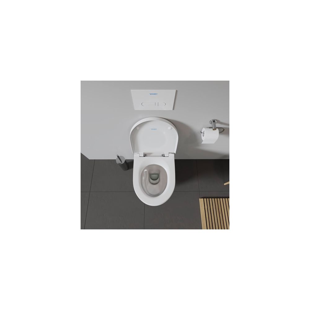 Duravit No.1 Wand-WC 540x365x350mm, Weiß Hochglanz, 4,5l, Tiefspüler, rimless, waag... DURAVIT-2562090000 4053424051710 (Abb. 4)