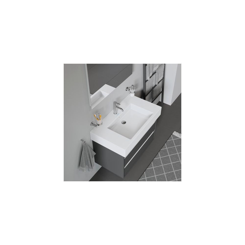 Duravit Vero Waschtisch 490x850x170mm, Weiß Hochglanz, Rechteckig, 1 Waschplatz/HL ... DURAVIT-0329850000 4021534317415 (Abb. 2)