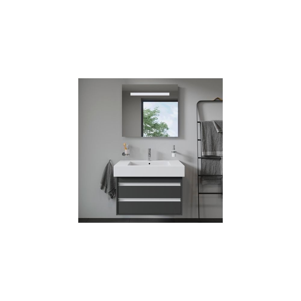Duravit Vero Waschtisch 490x850x170mm, Weiß Hochglanz, Rechteckig, 1 Waschplatz/HL ... DURAVIT-0329850000 4021534317415 (Abb. 3)