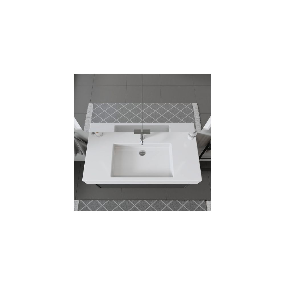 Duravit Vero Waschtisch 490x1050x170mm, WonderGliss, Weiß Hochglanz, Rechteckig, 1... DURAVIT-03291000001 4021534317460 (Abb. 3)