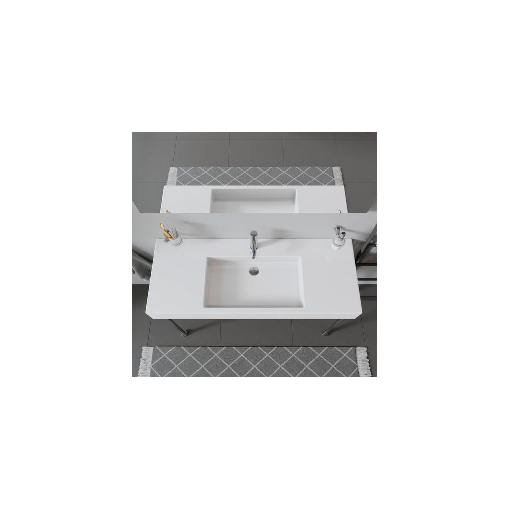 Duravit Vero Waschtisch 490x1250x170mm, WonderGliss, Weiß Hochglanz, Rechteckig, 1... DURAVIT-03291200001 4021534317507 (Abb. 4)